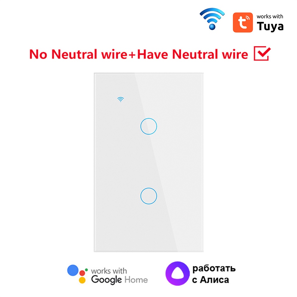 Smart House Smart Light Multi-function Tuya Wif Smart Home Smart Switch Home Appliance Tempered Glass Smart Remote Control Neutral Wire/no Neutral Wire COD — view 3