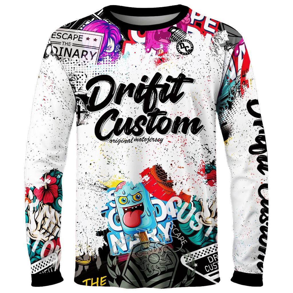 Men's Motorcycle Riding Drifit Custom Jersey LongSleeve for Sports and Motocross - Image 4