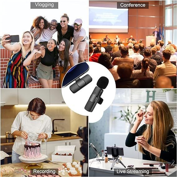 K9 Lavalier Microphone Wireless Lapel Microphone Lavalier Mic Vlogging for Microphone Live Stream - Image 6
