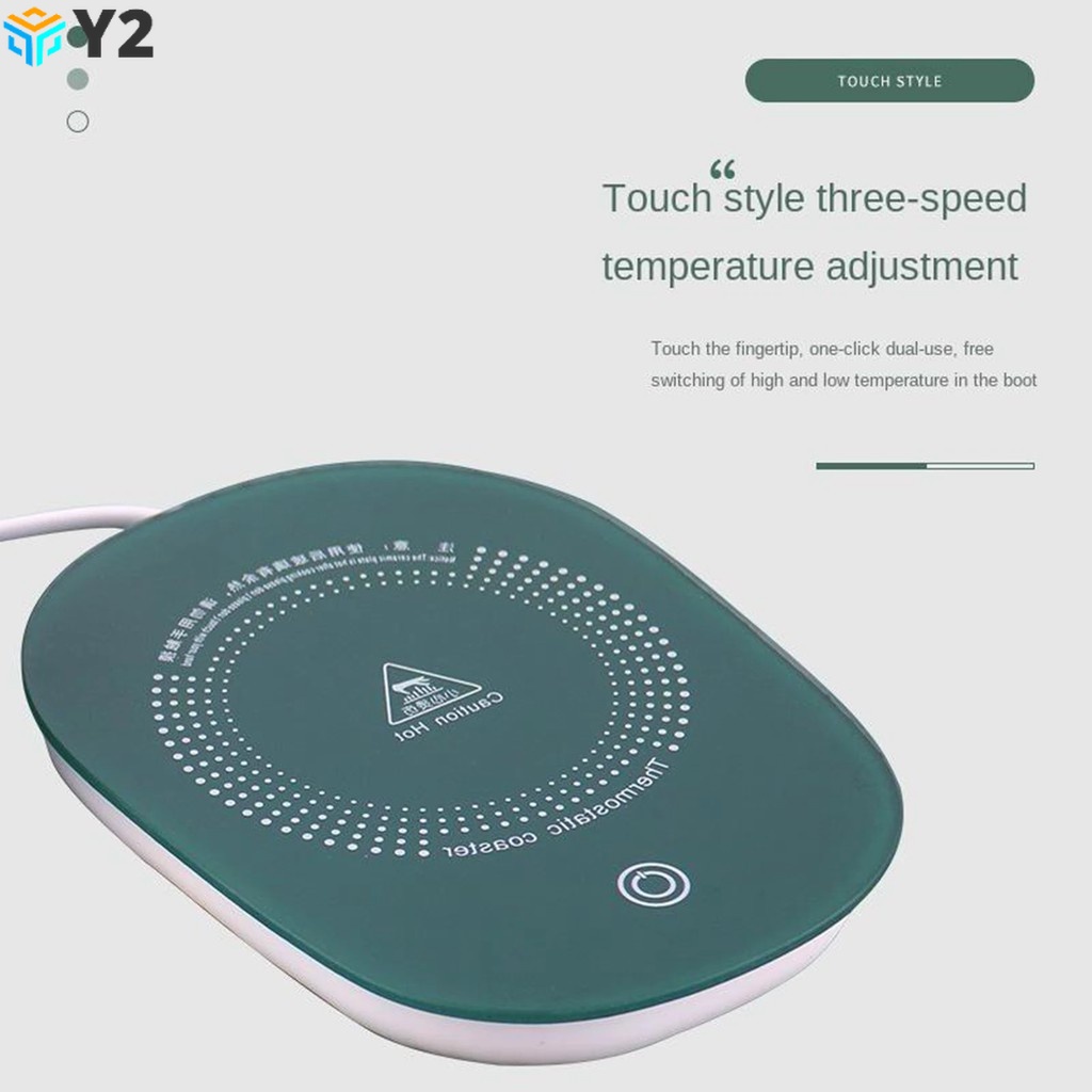 Y2 Ceramic Coffee Cup With Automatic Heating Pad 55°c Coffee Warmer Temperature Christmas Gift - Image 7