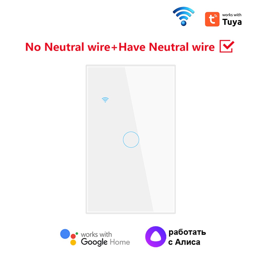 Smart House Smart Light Multi-function Tuya Wif Smart Home Smart Switch Home Appliance Tempered Glass Smart Remote Control Neutral Wire/no Neutral Wire COD — view 2
