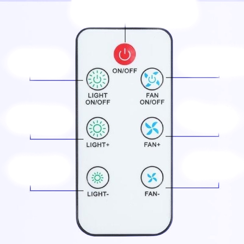 LGAO Ceiling Fan with Light with remote 2 IN 1 E27 Controller 3 Blades remotely controlled - Image 7