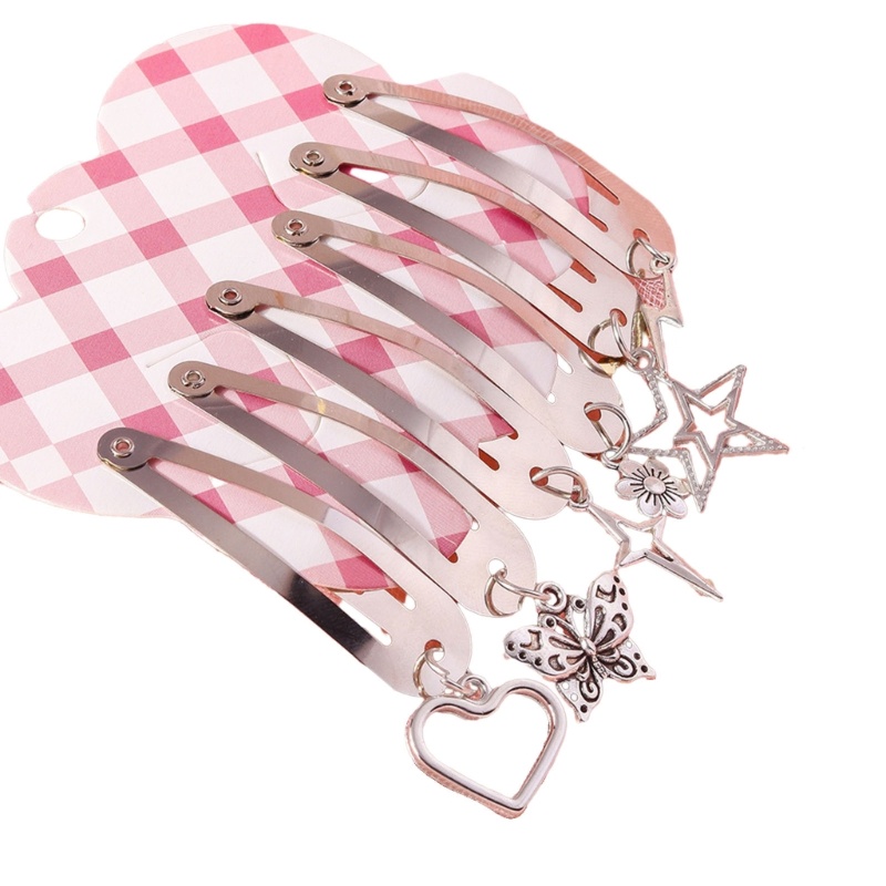 HO Pack of 6 Stylish Hair Barrettes Hair Clips Accessory Hair Pins Adornment Trendy Hair Clips Charm for Girls and Stude