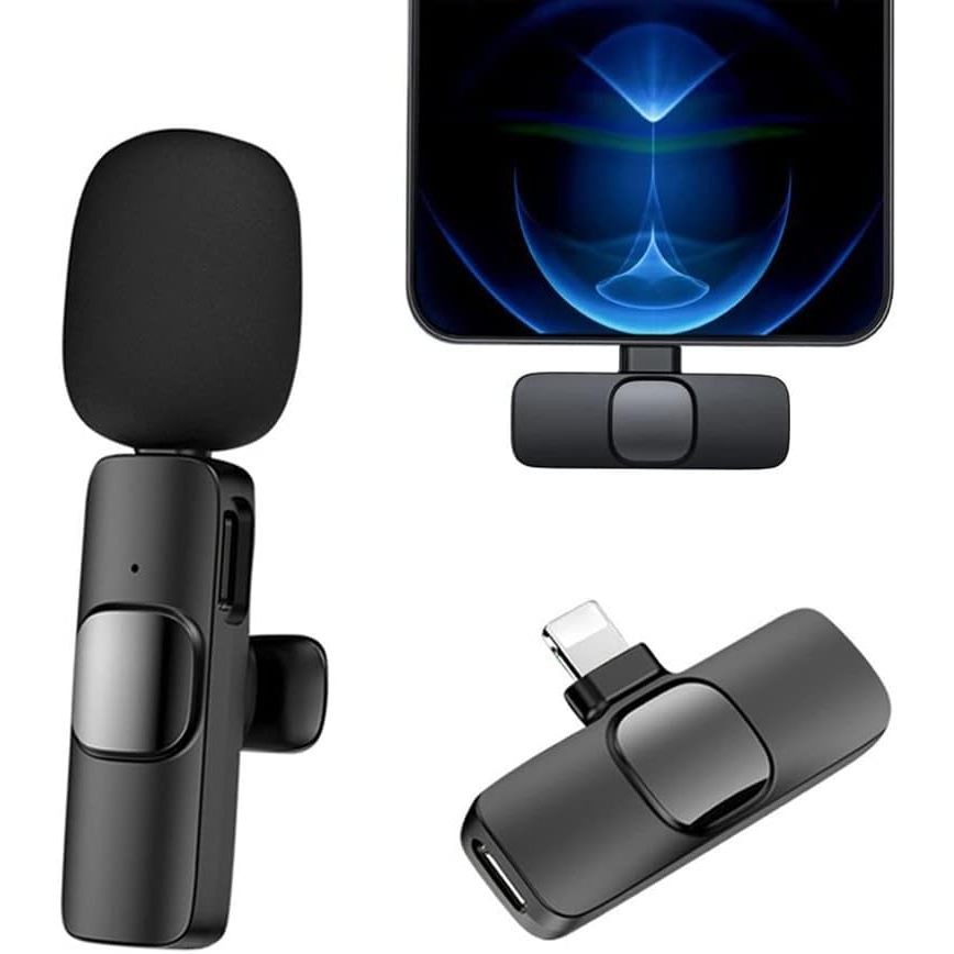 K9 Lavalier Microphone Wireless Lapel Microphone Lavalier Mic Vlogging for Microphone Live Stream - Image 4