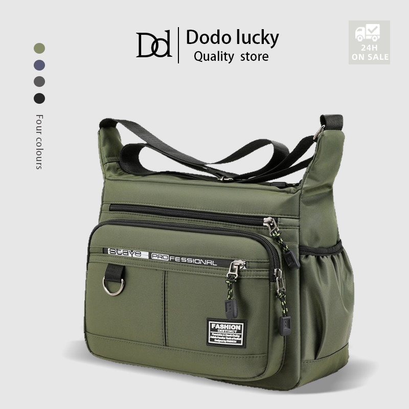 Dodo Fashion Men's Retro Casual Multi-compartment Shoulder Bag, Outdoor Simple Crossbody Bag #S216
