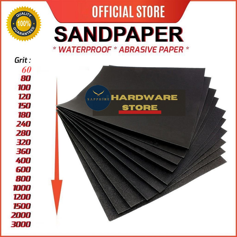 (FTL) Waterproof Abrasive Sandpaper premium quality original sand paper carbide