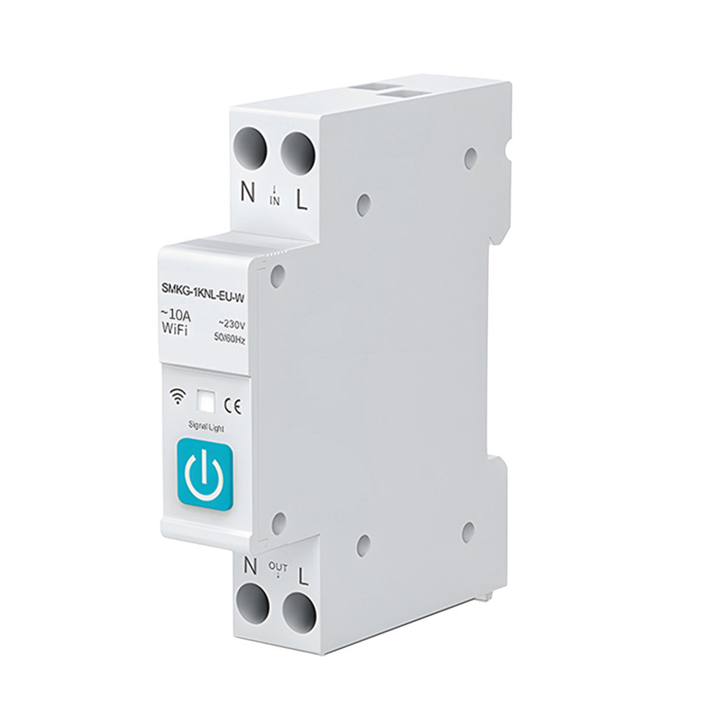 Power Metering 1P 63A Smart Home Google Home Convenient Home Automation Alarm&Protection Settings WIFI Circuit Breaker Smart Wireless Breaker Metering Timing — view 4