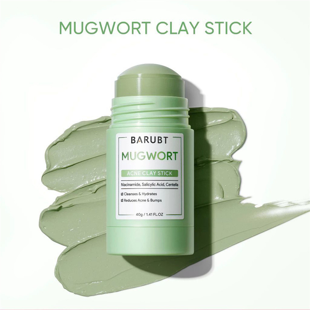 BARUBT Mugwort Clay Mask Stick Deep Gentle Black Heads Removal Clean Pores Face Care - Image 3