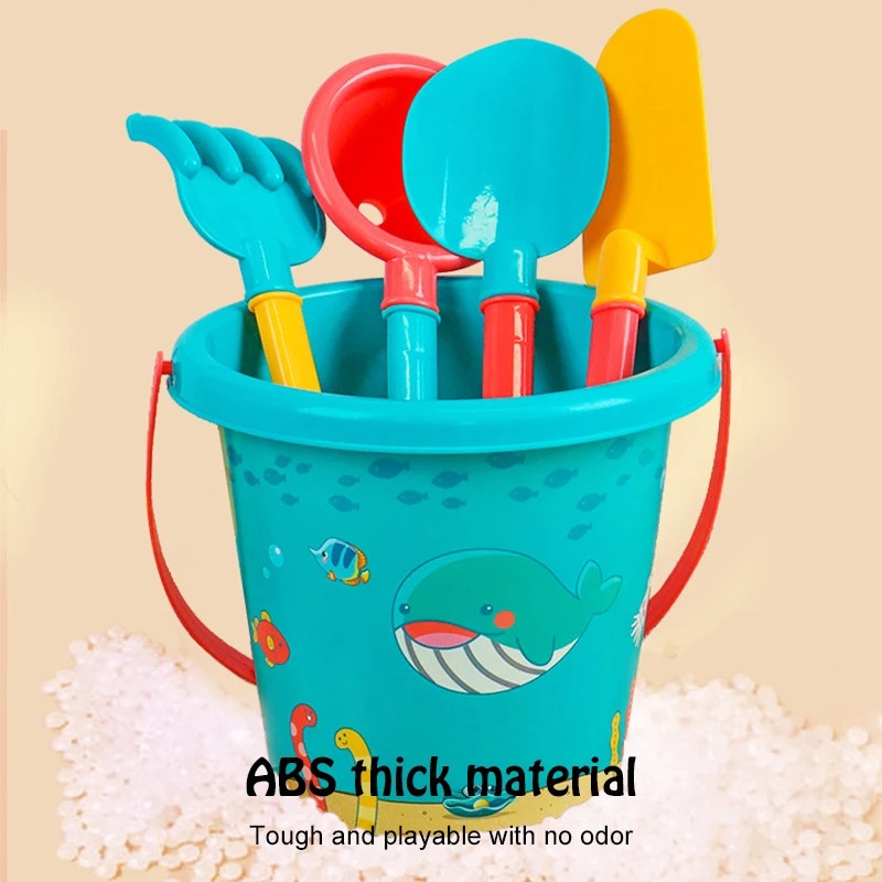 18Pcs Beach Toys Set For Children's Outdoor Toys Water Shovel Digging Sand Tool Car Beach Bucket Set - Image 6