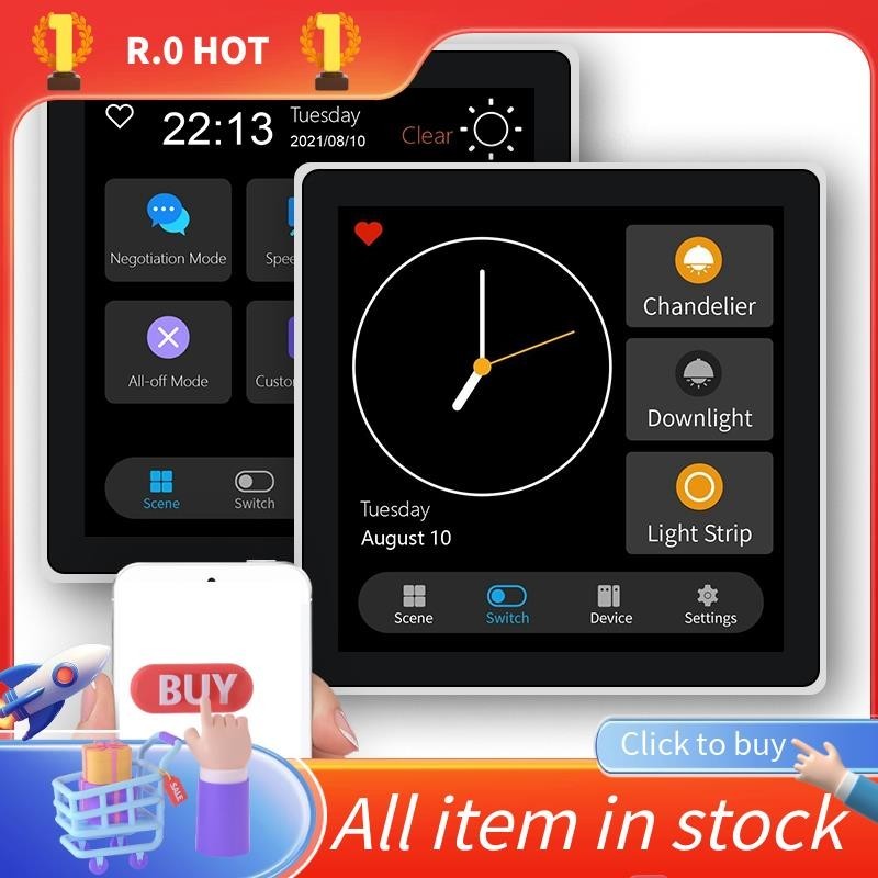 1 Piece Tuya Smart Home Multiple Zigbee Smart Home Control Panel for Home-EUplug — view 8