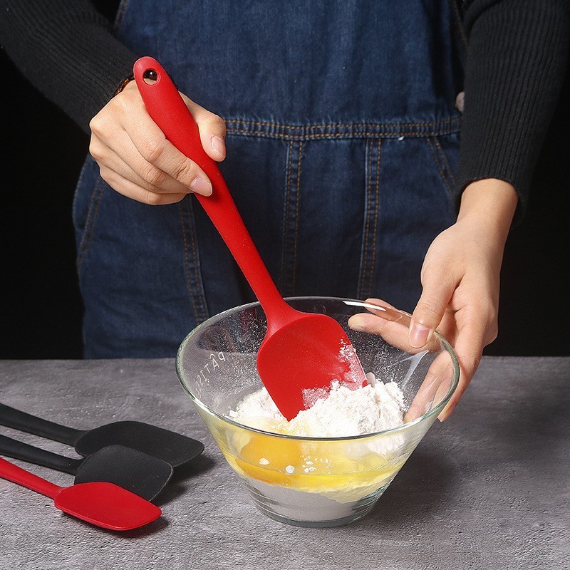 28CM Cream Spatula High Temperature Resistant Silicone Scraper Non-stick Cream Resistant Mixer