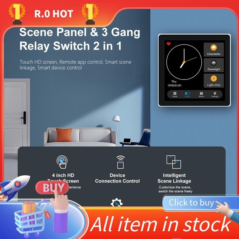 1 Piece Tuya Smart Home Multiple Zigbee Smart Home Control Panel for Home-EUplug — view 3