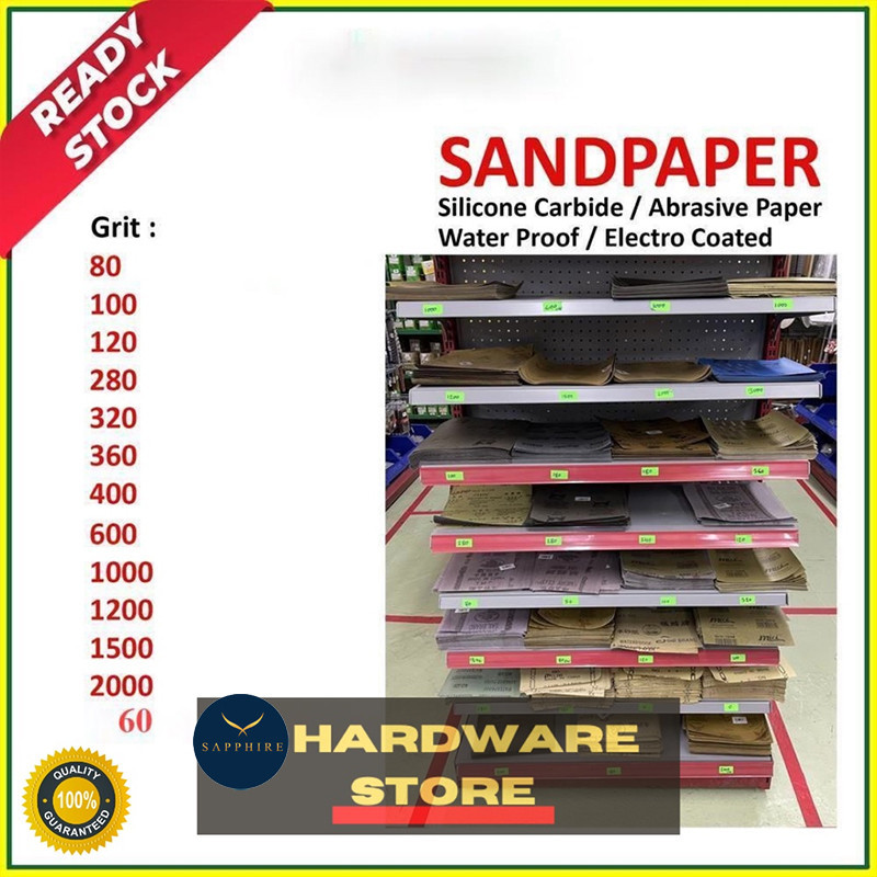 (FTL) Waterproof Abrasive Sandpaper premium quality original sand paper carbide