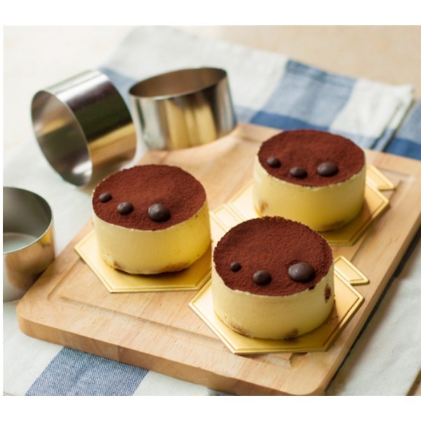 W3a2 9inch Mousse Cake Ring Stainless Steel Baking Ring Square Round Love Shape Cutter - Image 3