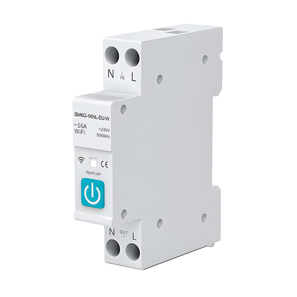 Power Metering 1P 63A Smart Home Google Home Convenient Home Automation Alarm&Protection Settings WIFI Circuit Breaker Smart Wireless Breaker Metering Timing — view 5