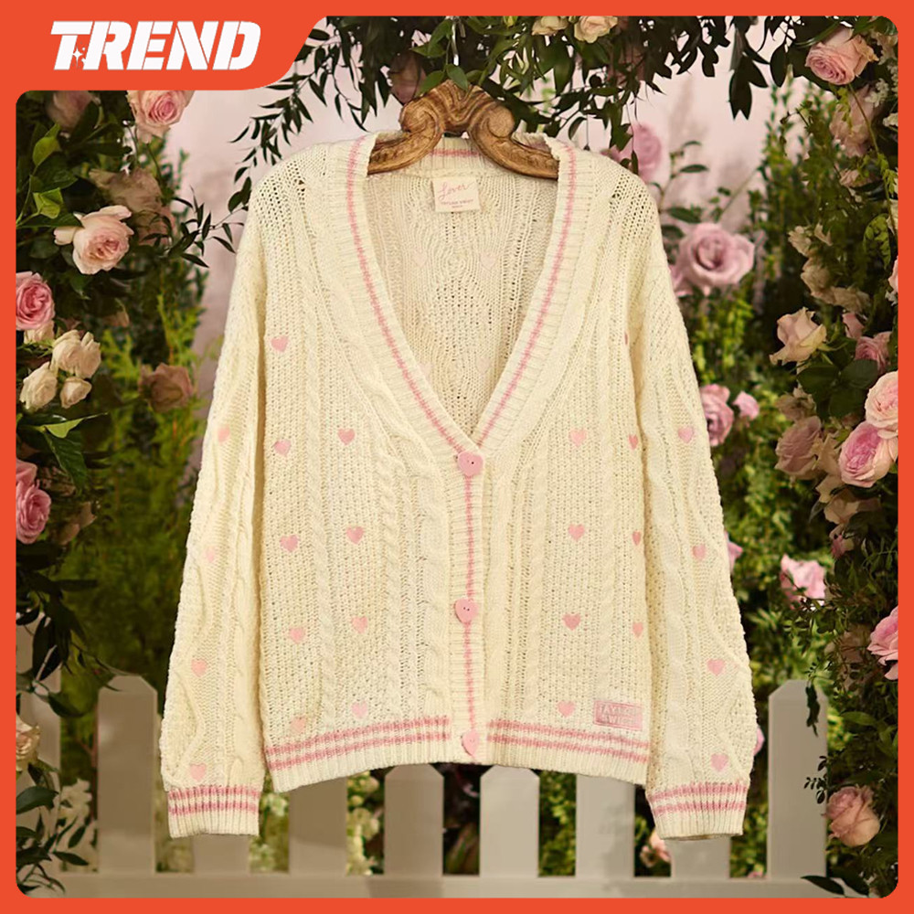 Maglia Cardigan Taylor Swift Folklore Album 2024 &ndash; Modello Albicocca Vintage, Nuovo Con Etichette