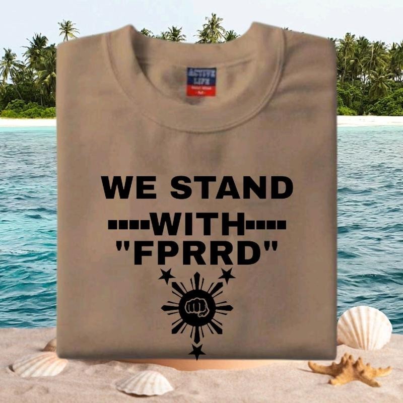 COD We Stand with FPRRD Design T Shirt Unisex Cotton Fabric Printed T Shirt - Image 5