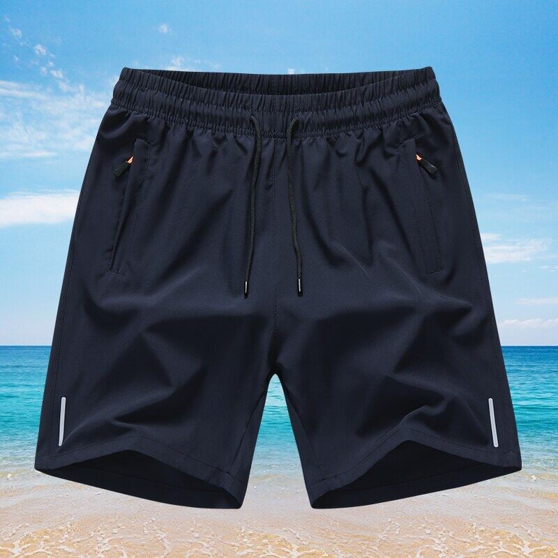 3PCS--with zipper pocket  ice silk shorts fast  furious shorts Plus Size sports beach shorts for men - Image 7
