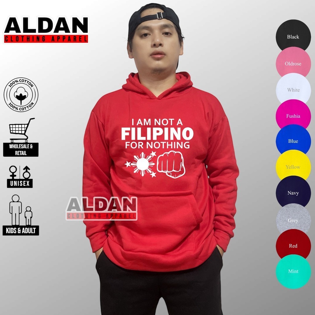 EC- Trend I am Not a Filipino for Nothing Duterte adult/kids Hoodie Jacket Long Sleeve men women — view 2