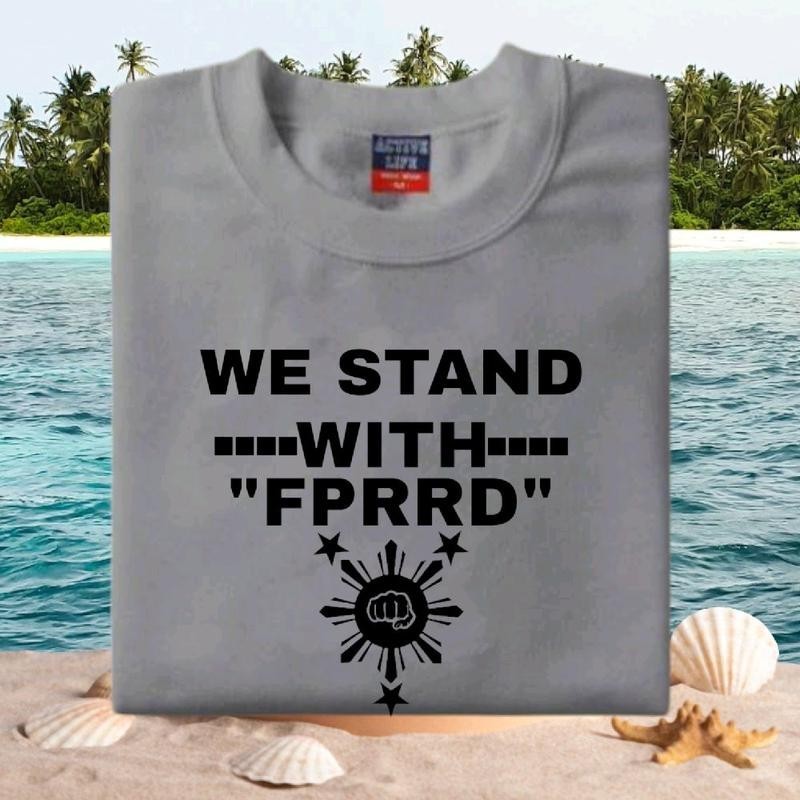COD We Stand with FPRRD Design T Shirt Unisex Cotton Fabric Printed T Shirt - Image 4