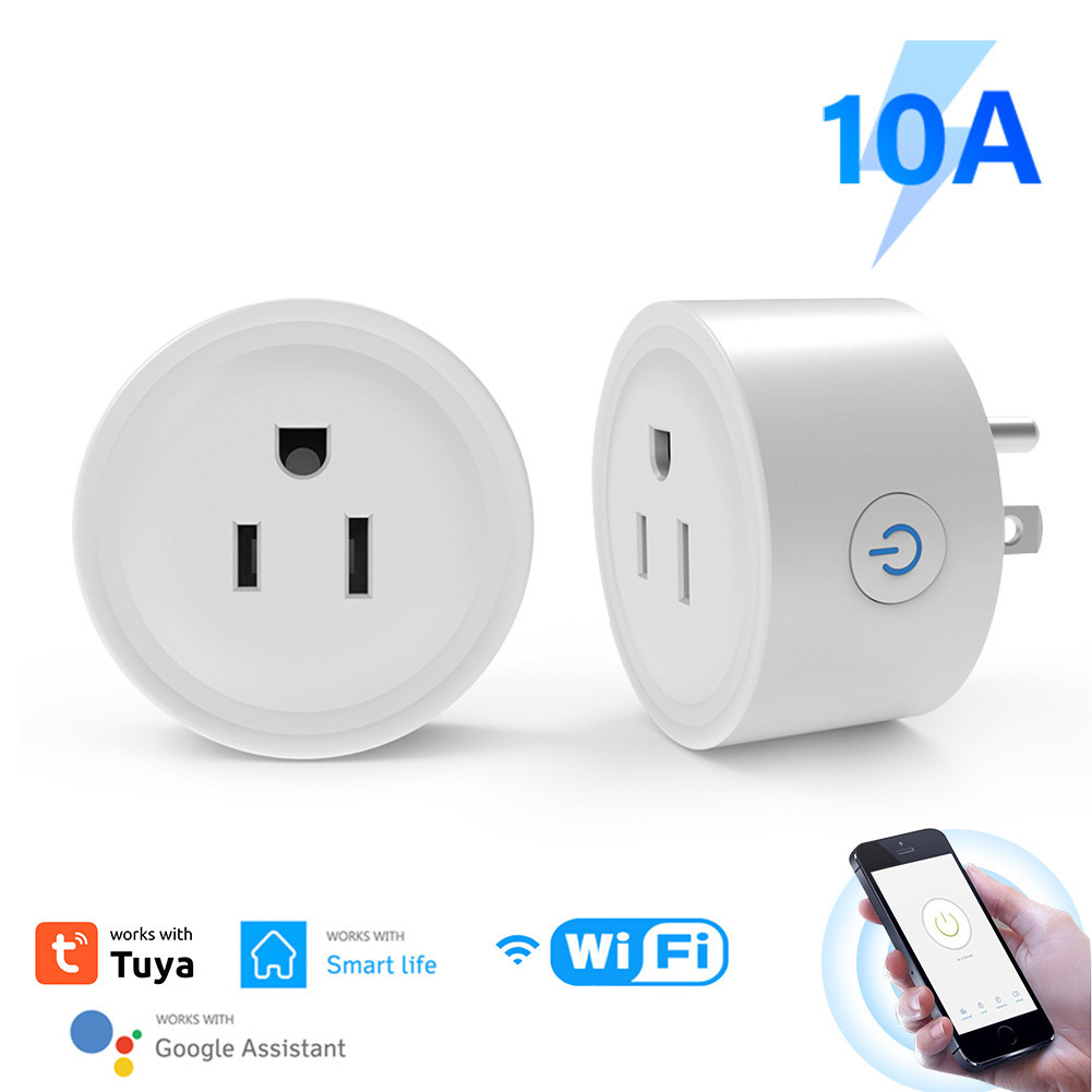 Support Alexa Google Home Smart Socket Smartlife App Timing Tuya Socket Wifi Wireless 10a Smart Socket Uk Plug Smart Life Smart Plug Power Plug — view 4