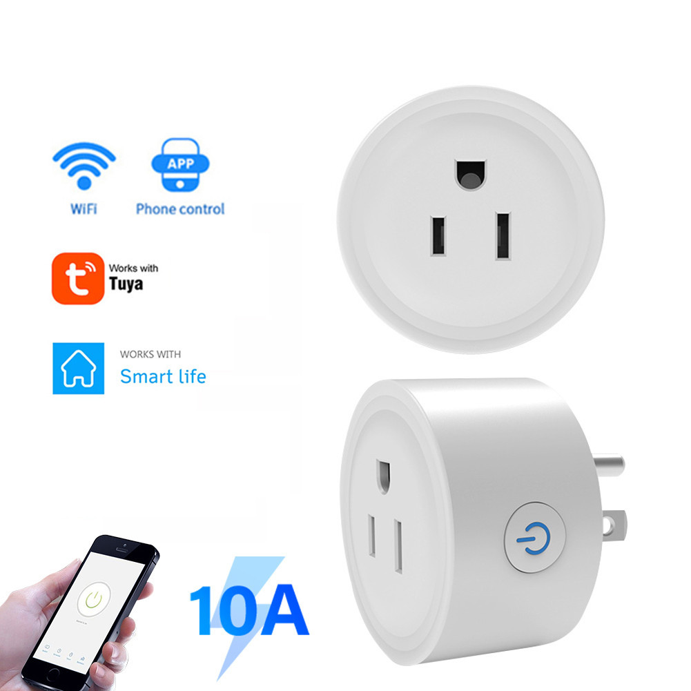 Support Alexa Google Home Smart Socket Smartlife App Timing Tuya Socket Wifi Wireless 10a Smart Socket Uk Plug Smart Life Smart Plug Power Plug — view 5