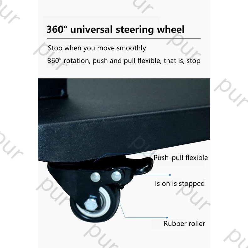 Movable TV stand 32-85 inch TV Monitor Stand Universal Adjustable TV Rack Floor Base - Image 8