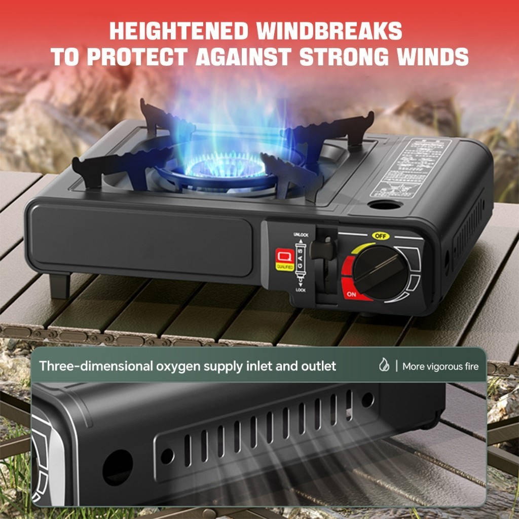 Portable Butane Gas Stove Mini Camping Outdoor Picnic Barbecue Safe Explosion-Proof - Image 7