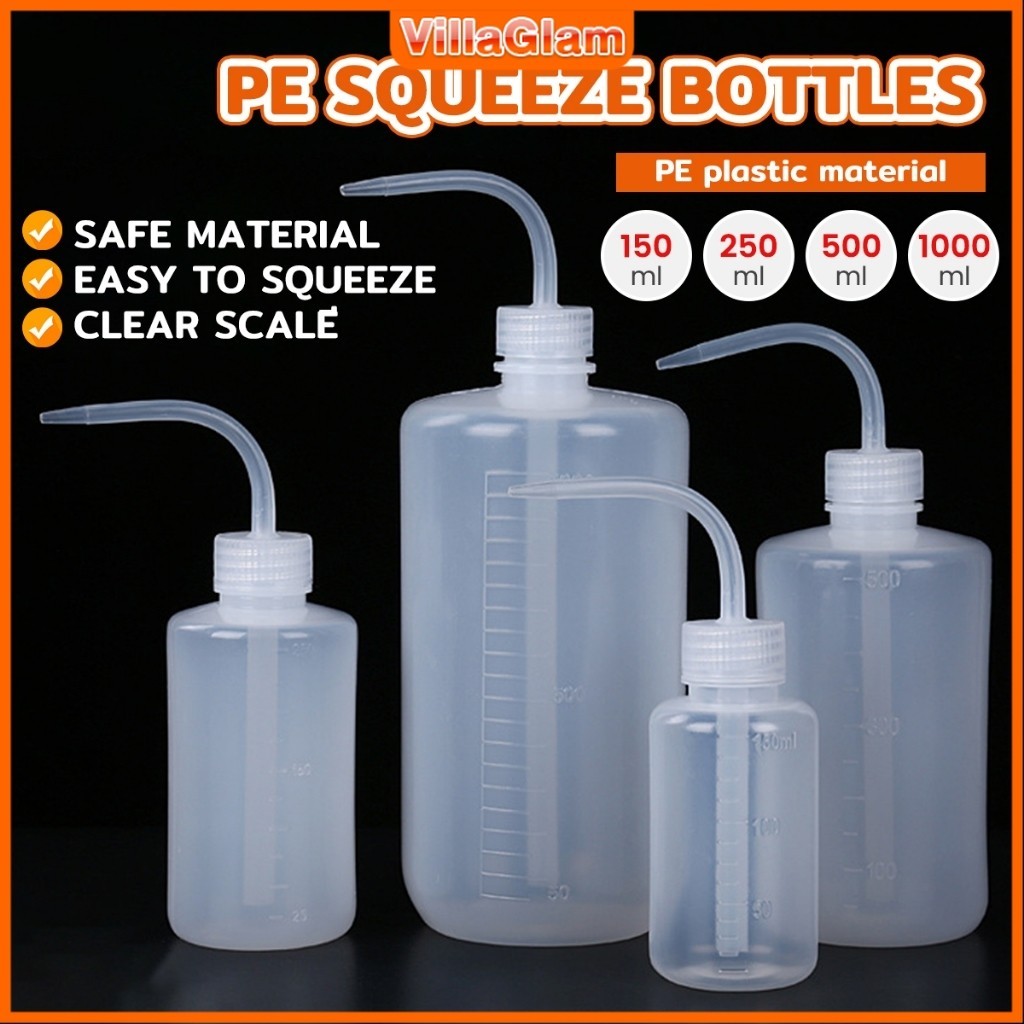 thumbnail image 2 of Labvida 500ml Squeeze Bottles 2 Pack - Thick Wall Plastic Wash Bottles For Lab & Plant Watering 2 of 10