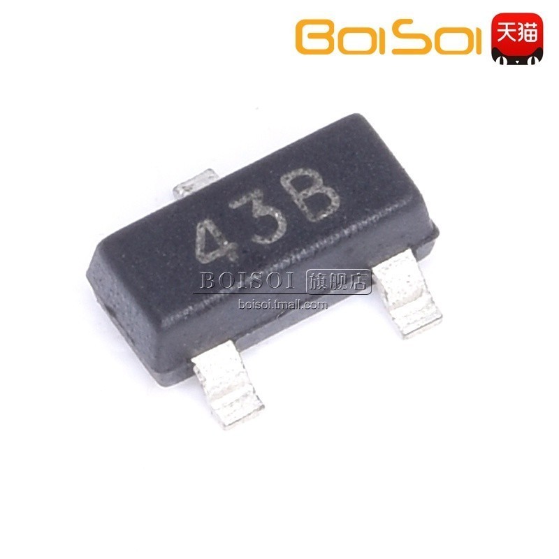 ZR431F01TA patch SOT-23 silk screen 43B 0.1A 2.5V voltage reference chip brand new original