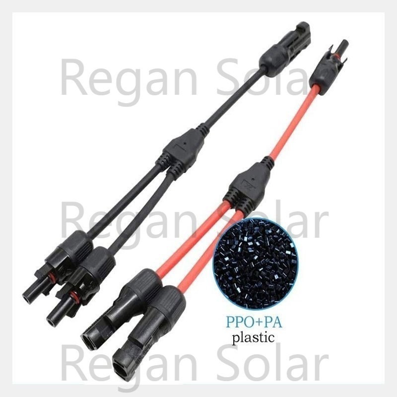 Cable Connector MC4 Branch Y3/Y4/Y5 T3/T4/T5 Adapter Connectors M/M/F and F/F/M For Solar Panels — view 3