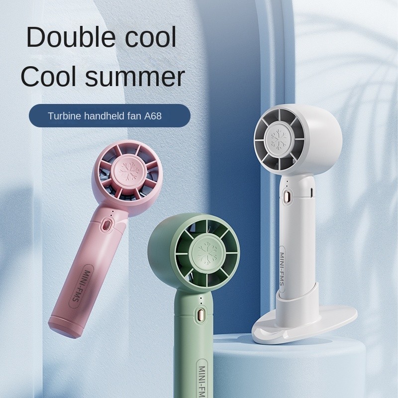 A68 Mini Fan Electric Fan Rechargable Fan Desktop Fans Travel Handheld Fan Portable HandyFan Cooling Fan