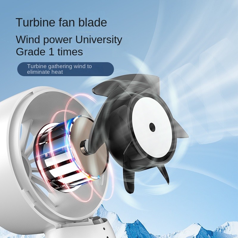 A68 Mini Fan Electric Fan Rechargable Fan Desktop Fans Travel Handheld Fan Portable HandyFan Cooling Fan - Image 2