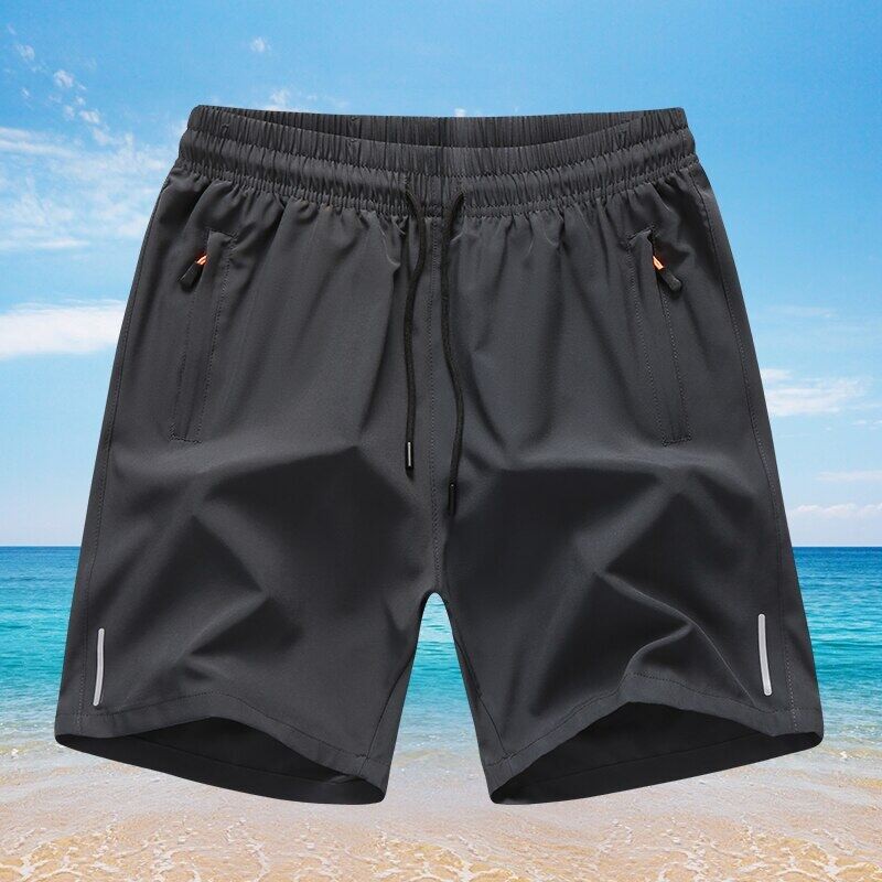 3PCS--with zipper pocket  ice silk shorts fast  furious shorts Plus Size sports beach shorts for men - Image 5