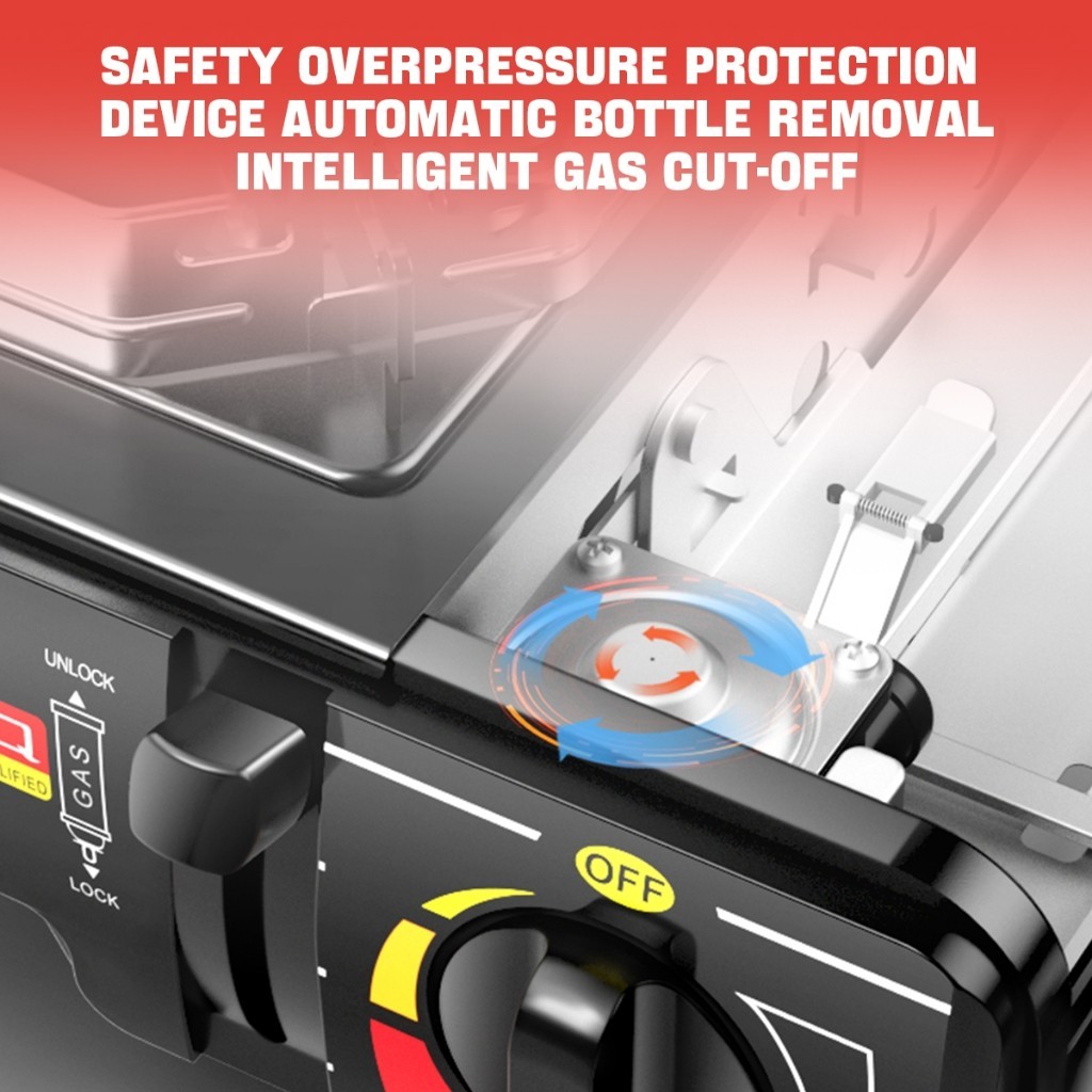 Portable Butane Gas Stove Mini Camping Outdoor Picnic Barbecue Safe Explosion-Proof - Image 6