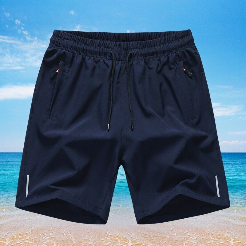 3PCS--with zipper pocket  ice silk shorts fast  furious shorts Plus Size sports beach shorts for men - Image 6