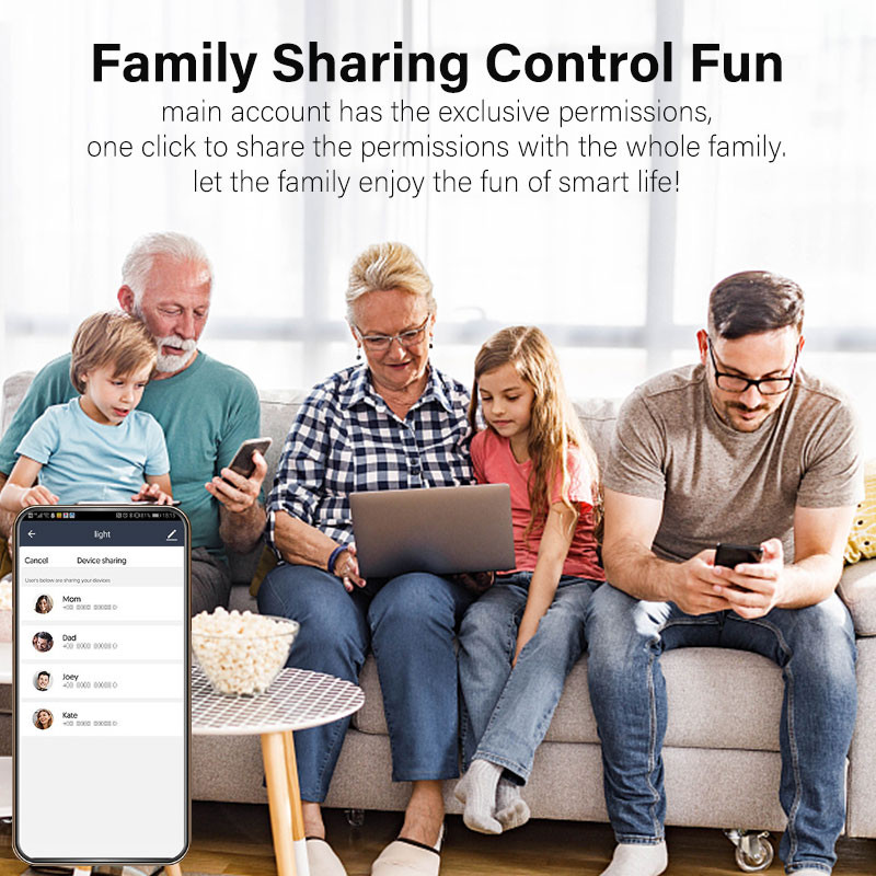 Work With Alexa Google Home Smart Switch Smart Life WiFi 20A Water Heater Switch Smart Home Timing Remote Control Smart Touch Switch Tuya — view 3