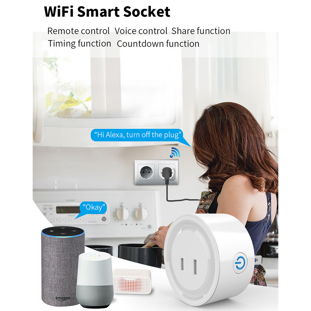 Support Alexa Google Home Smart Life Wifi Plug Tuya Wifi Tuya Smart Plug Smart Home Timing Smart Socket Daily Gauge Voice Control Jp Outlet Remote Control 10a COD — view 7