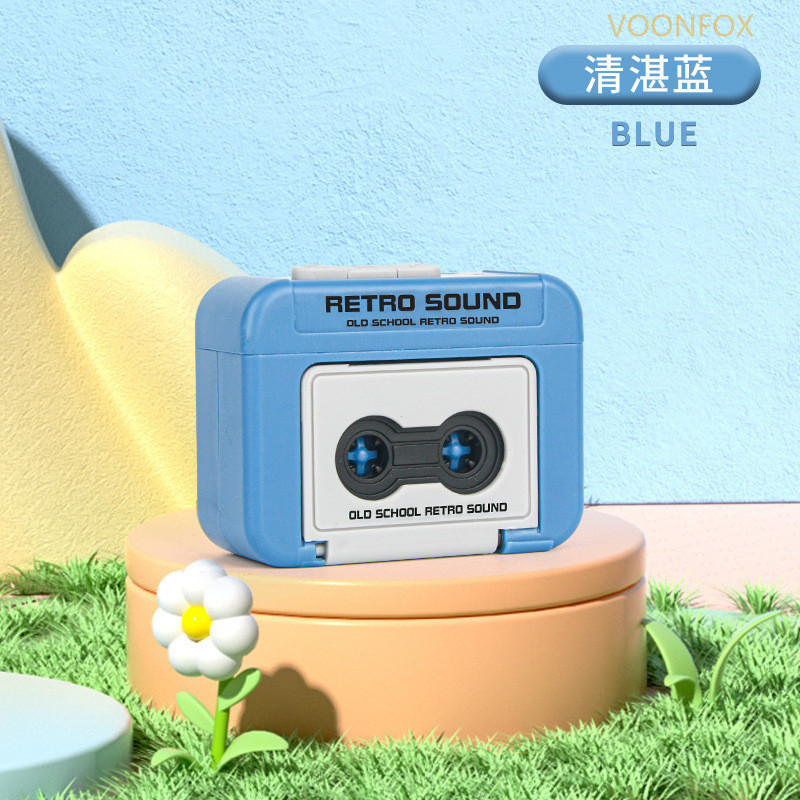 Retro Mini Tape Recorder Keychain Fun Singing Music Playing Keychain Bag Pendant Decoration Couple Friend Keychain Radio New Year gift Birthday Present Confession Gift - Image 7