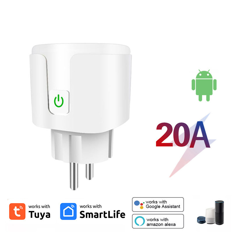 Smart Home Power Adapter Timer Power Plug Voice Control Remote Control Wifi Smart Plug Tuya Smart Smart Plug Smart For Tuya Smart Life App Samrt Socket Outlet — view 5