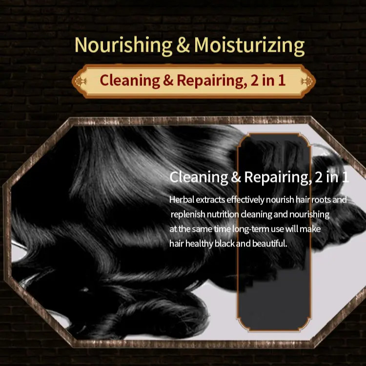 Polygonum multiflorum black hair shampoo - Image 5