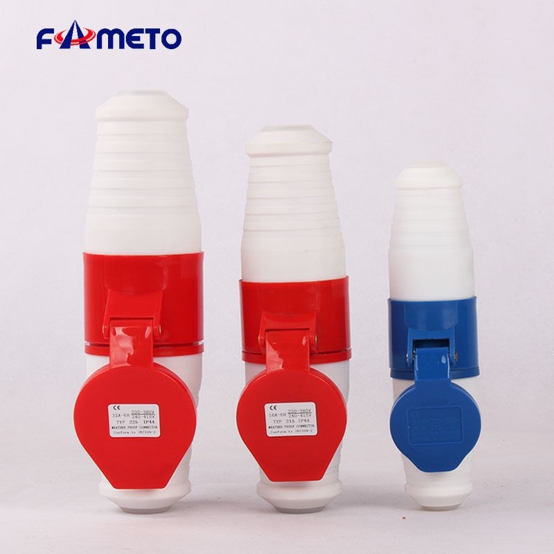 Industrial plug socket concealed and exposed waterproof connector 3-pin ...