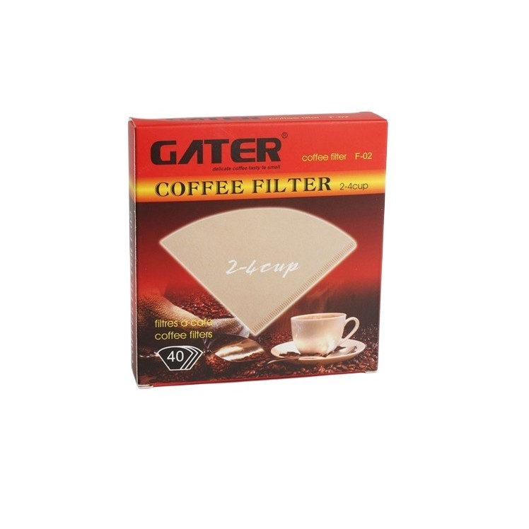 Non-bleached coffee filter paper V01 coffee filter paper V-02 cone coffee filter paper cone filte