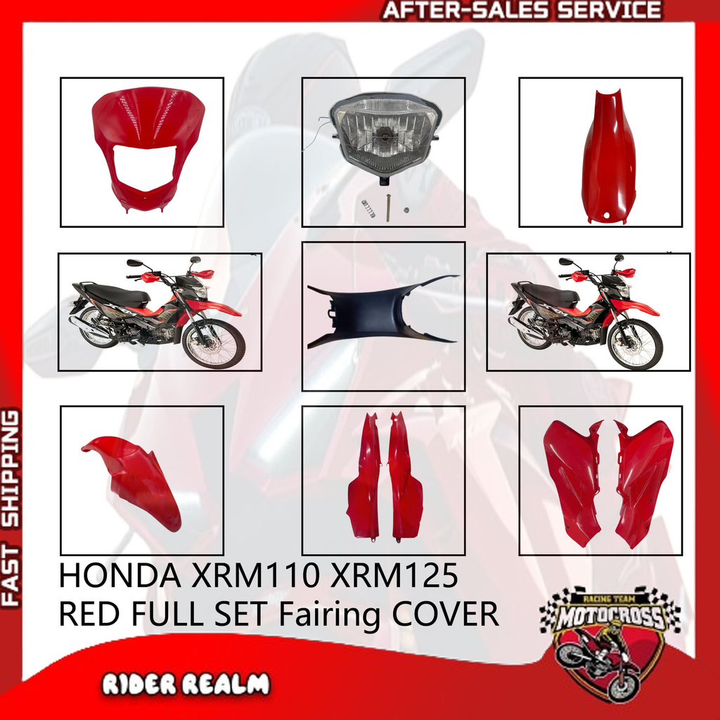 Shop honda xrm 125 cover full set for Sale on Shopee Philippines