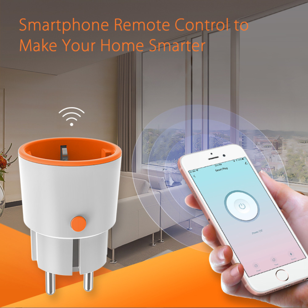 Work With Alexa And Google Zigbee Plug 16A Power Monitor Smart Home Smart Socket Plug EU Power Consumption Smart Zigbee Socket Tuya Smart Life Eu Smart Plug COD — view 6