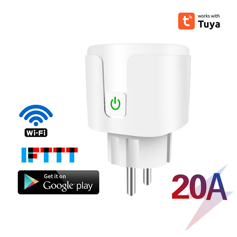 Smart Home Power Adapter Timer Power Plug Voice Control Remote Control Wifi Smart Plug Tuya Smart Smart Plug Smart For Tuya Smart Life App Samrt Socket Outlet — view 6