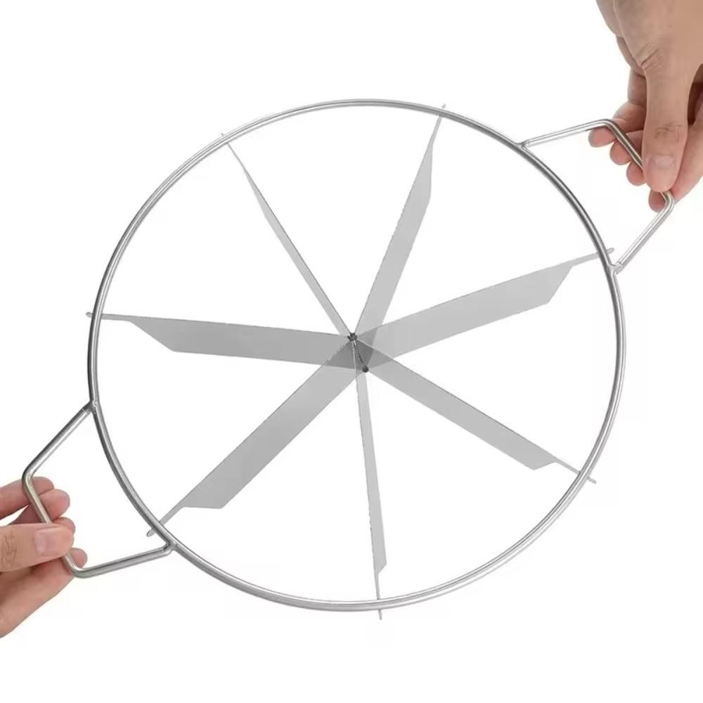 26EDIE Pizza Cutter, Stainless Steel with Handle Pancake Divider, Household Rust-proof Durable Divide Equally Cake Slicers Pie