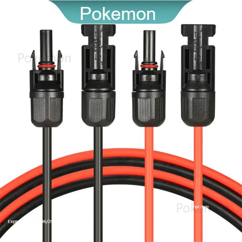 Solar Panel Extension Cable 10/20/30 Feet 12AWG Wire with MC4 Female and Male Connector 6m㎡/4m㎡ — view 3