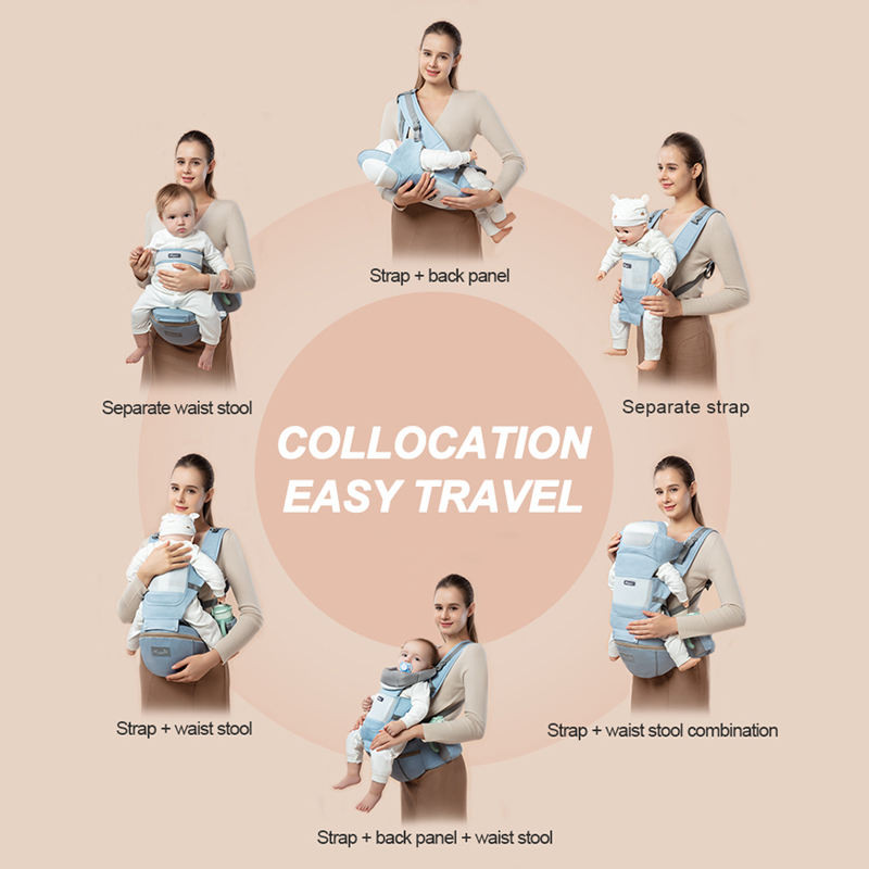 VEROSTUFF PREMIUM BABY CARRIER PREMIUM SOFT Baby Carrier / Hipseat Baby Carrier Aixintu Front Baby Carrier AIXINTU Baby Carrier/ — view 7