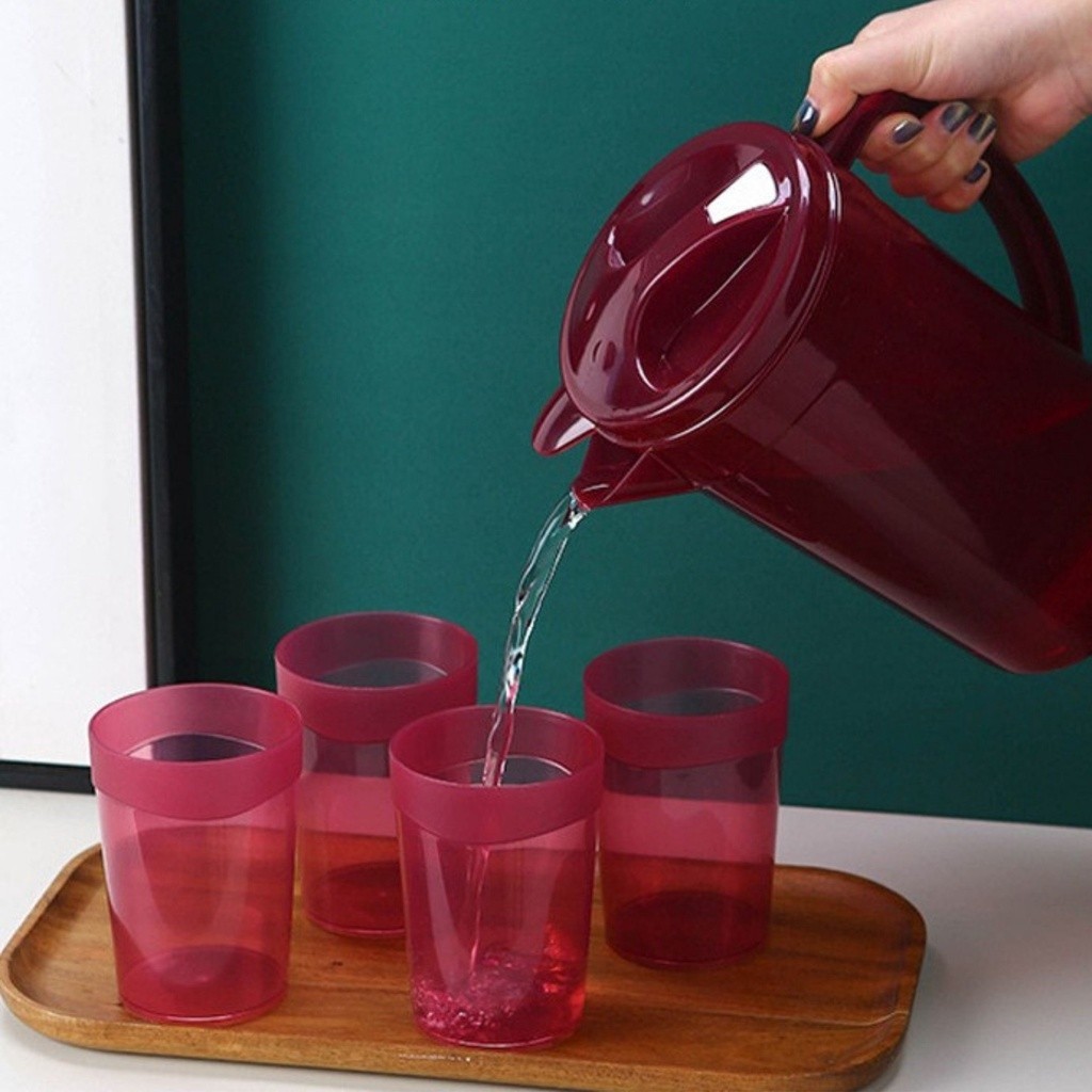 1500ml Pitcher with 4 Cups Large High Quality Fiberglass Pitcher with fiberglass cup Juice Container - Image 4
